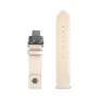 Zeppelin White Leather Watch Strap 18mm - Genuine Leather, Stainless Steel Buckle