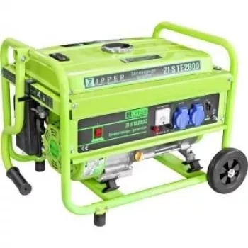 Zipper ZI-STE2800 2.8 kW Petrol Generator, 4-Stroke OHV, 15L Tank, 2x Schuko