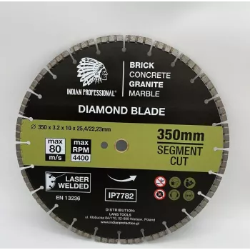 ZOYA Diamond Blade 350mm Segmented Turbo Cut Indian Professional