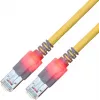 ZVK GmbH EasyLan DualBoot LED CAT 6 SFTP Patch Cable RJ-45 Male to RJ-45 Male 50cm Yellow CS1OYCDCD0005