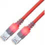 ZVK GmbH EasyLan DualBoot LED CAT 6 SFTP Patch Cable, RJ-45 Male to RJ-45 Male, 7 m, Red CS1ORCDCD0070