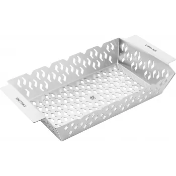 ZWILLING BBQ+ BBQ Basket 36x20 cm Stainless Steel Grill Basket with Handles