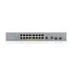 ZyXEL GS1350-18HP-EU0101F Smart Managed Gigabit PoE+ Switch with 16 PoE+ Ports and 2 SFP Uplinks, 250W Budget