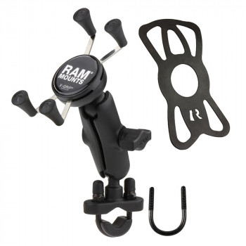 RAM Mounts X-Grip Phone Mount with Handlebar U-Bolt Base (RAM-B-149Z-UN7)