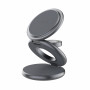 FIXED MagPowerstation Round FIXMPOS-RO-GR 3-in-1 Wireless Charger, Grey