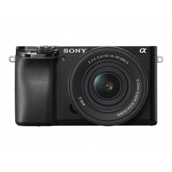 Sony Alpha 6100A ILCE6100AKB.CEC Mirrorless Camera with E PZ 16–50mm OSS II Lens, Black