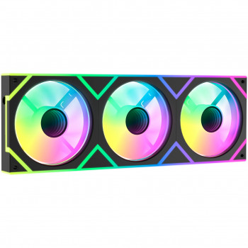 OCYPUS Gamma F36 ARGB Integrated Case Fan Array, 360 mm, Black