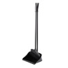 SAUBER Long-handled Hair Scoop with Brush Black