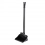 SAUBER Long-handled Hair Scoop with Brush Black