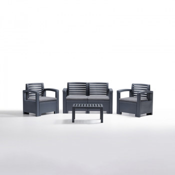 BICA Garden Furniture Set Nevada 2 Graphite