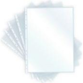 PAVO A4 Punched Pocket, Polypropylene, 0.08 mm, Clear, Universal Punching, Reinforced Edge, Top Opening, 1 Piece 8018956