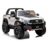 LEAN CARS Electric Ride On Car Toyota Hilux White 12V with Parental Remote