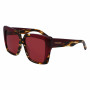 Ferragamo Women's SF1060SN-215 Sunglasses, Havana Frame, Brown Gradient Lens, 55mm