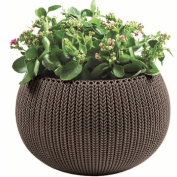 KETER Flowerpot Cozy M With Hanging Set brown