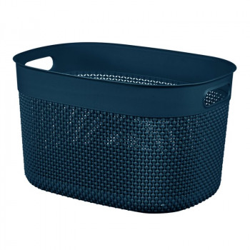 CURVER Filo L 18L Rectangular Storage Basket Dark Blue