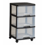 CURVER 3 Drawer System 20L Drawer System 37x39x61cm black/translucent