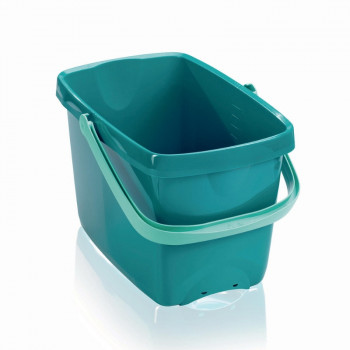 LEIFHEIT Picobello 12 L Bucket with Integrated Lever Wringer, Green/White