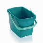 LEIFHEIT Picobello 12 L Bucket with Integrated Lever Wringer, Green/White