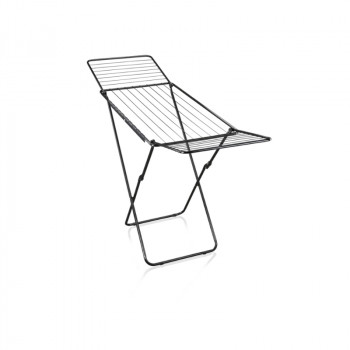LEIFHEIT Tumble Dryer Classic 200 Easy Black | 20m Drying Length | Foldable Winged Airer