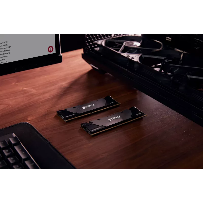 Kingston Technology FURY 8GB 3200MT/s DDR4 CL16 DIMM Renegade Black
