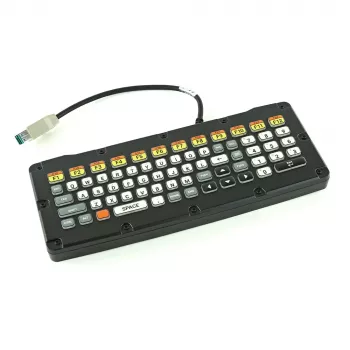 Zebra KYBD-QW-VC80-S-1 keyboard Medical USB QWERTY US English Black, Yellow
