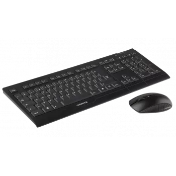 CHERRY B.Unlimited 3.0 keyboard Mouse included Universal RF Wireless AZERTY French Black
