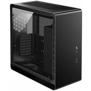 Jonsbo UMX6S E-ATX Midi-Tower, Tempered Glass - black