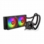 240 mm AIO CPU liquid cooler KRUX HydroGlance 240 ARGB LCD — 240 mm radiator, ARGB lighting, LCD display