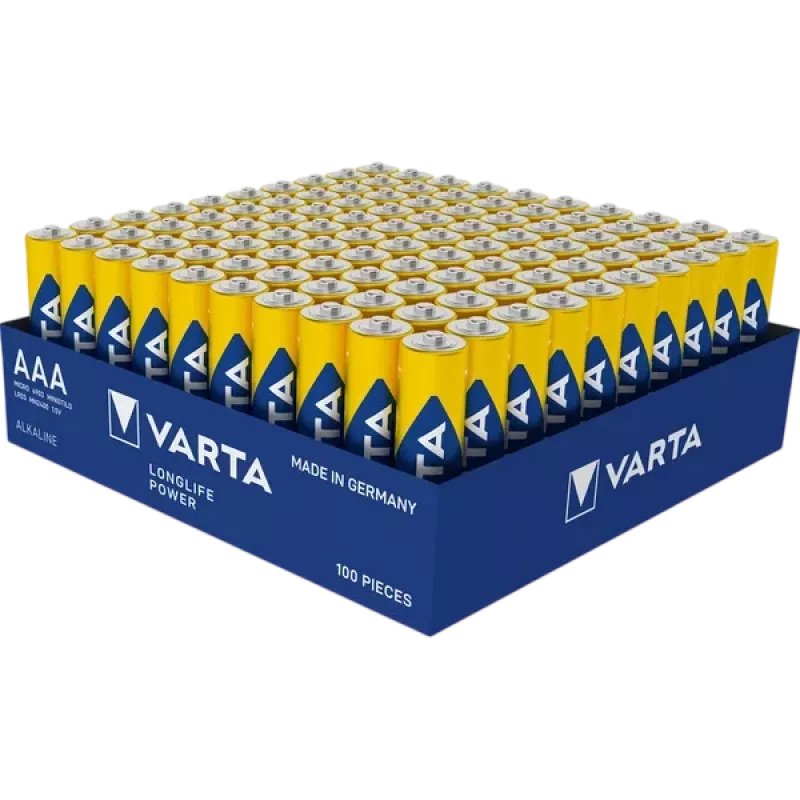 Battery Varta Longlife Power LR03 (AAA, Micro) 100 pcs – alkaline cells