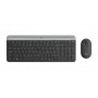 LOGITECH Slim Wireless Keyboard And Mouse Combo Mk470 - Graphite Qwerty Cze