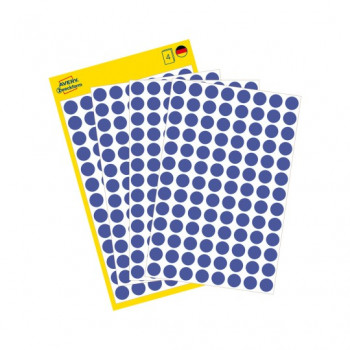 Avery Zweckform 3591 – removable marking dots, Ø 8 mm, blue, 416 pcs.