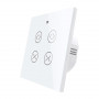 MOES WRS-EUC2 Dual-Motor Wi-Fi and RF Shutter Wall Switch, White