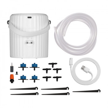MOES WWP-BY-808 Wi-Fi Drip Irrigation Kit with USB Pump and 6 m Hose