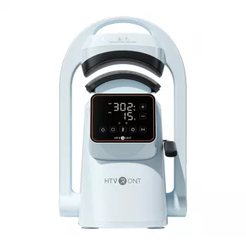 HTVRONT A300 Automatic Hat Heat Press, Light Blue