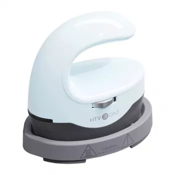 HTVRONT HPM02 Mini4 Mini Heat Press, Light blue