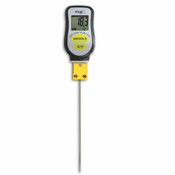 TFA Dostmann 31.1063.01 Digital Probe Thermometer, Type K, -20 to +300 °C, CR2032