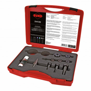 RUKO 109006 Screw-Hole Punch Set, 10 Pieces, 16.5–40.5 mm