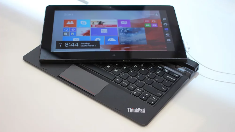 Laptop on a desk